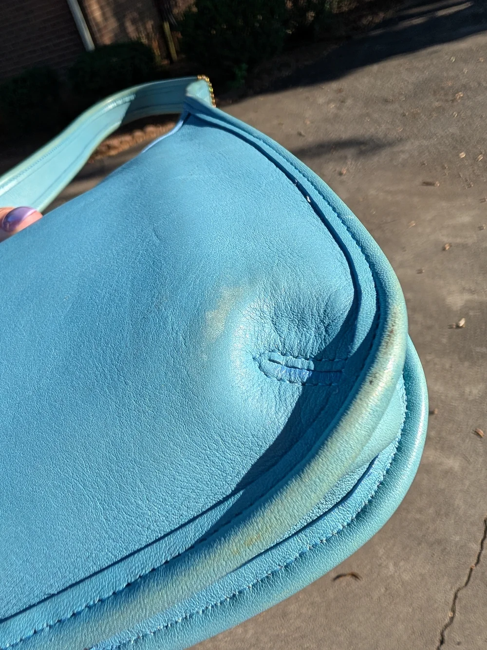 Rare Coach Ergo 9020 Glacier Blue Vintage Bag